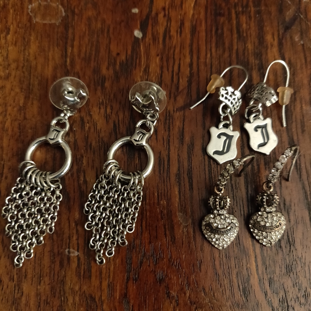 Juicy couture earrings lot